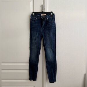7 For All Mankind The High Waist Ankle Skinny Jeans Size 24